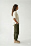 Women's Ecru 100% Organic Cotton Pack Crew Neck Oversized Basic T-Shirt - 5
