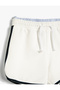 Sports Shorts with Double Waist Detail and Elastic Waistband, Cotton - 3