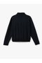 Long Sleeve Comfortable Fit Zippered Stand Collar Sweatshirt - 4