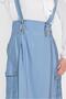 Buttoned and Pocket Detailed Skirt Salopet 4478 - 4