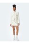 Buttoned Long Sleeve Round Neck Tweed Jacket - 4