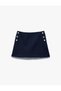 Regular Fit Button Detailed Mini Skirt - 3