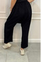 Women's Black Traditional Old Type Standard Size Viscose Shalwar - 4