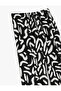 Flat Leg Viscose Summer Trousers with Lace-Up Waist - 5