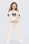 Winter Girl's Three-Piece Set - Stylish and Comfortable Set with Embroidered Bow and Polka Dots