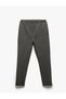 Viscose Blended Folded Leg Waist Lace-Up Trousers - 3