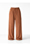 Design Loose Fit Relax Pants Women Light Brown
