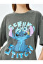 Stitch Licensed Printed Short Sleeve Crew Neck Oversize T-Shirt - 6