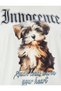 Dog Printed Slogan Crew Neck Short Sleeve T-Shirt - 6
