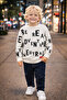 Kemik Boys' Waiter Text Detailed Sweater 6-16 Years Old