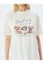Dog Printed Slogan Crew Neck Short Sleeve T-Shirt - 5