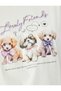 Dog Printed Slogan Crew Neck Short Sleeve T-Shirt - 6