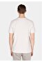 Regular Fit Knitted Round Neck Striped Men's Beige Short Sleeve T-Shirt - 2