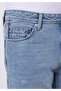 Regular Fit Men's Cotton Light Indigo Denim Jean Trousers - 5