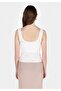Slim Fit Women's White Tank Top - 2