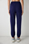 Dark Indigo High Waist Pocket Sweatpants - 3
