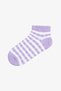 Girl's Colorful Lines 4-Piece Multicolored Booties Socks - 2