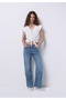 Straight Fit Women's Indigo Jean Trousers - 3