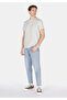 Regular Fit Round Neck Cotton Plain Men's Green Short Sleeve T-Shirt - 3