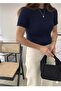 Thin Summer Women's Short-Sleeved Knitwear Blouse - 3