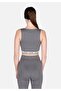 Slim Fit Women's Anthracite Tank Top - 2