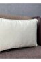 Imported Silk Velvet Cream Color Throw Pillow Cover 30x50cm - 5