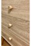 Decorative Natural Wooden Round 8-Piece Cabinet Handle Natural