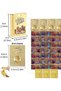 Football 50 Pieces Metallic Unbreakable 3D Football Player Cards Gold Pogba Playing Card 50-Piece Gold Pack Does Not Rust or Deform - 7