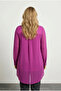 Plus Size V-Neck Long Sleeve Cutout Chiffon Lycra Viscose Tulle Blouse 110881 - 6
