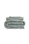 Single Reversible Welsoft Comforter Duvet Set Green 155X215 cm - Dormio Soft Bloom Series - 5