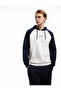 Long Sleeve Color Contrast Printed Hooded Sweatshirt