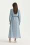 Button-Front Minik Floral Print Lyocell Dress Indigo - 4