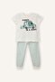 100% Cotton Striped Short Sleeve Top Shorts Bottom 2-Piece Pajama Set Baby Boy G8833A526Sm