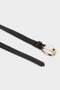 Women's Oval Buckle Faux Leather Daily Belt H5027Axns - 2