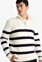Standard Fit Zippered Collar Knitwear Sweater F7110Ax25Wn - 4