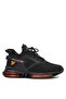 Men's Black Orange Balloon Sole Sneakers Orthopedic Shoe