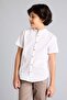 100% Cotton Linen Look Shirt for Boys G7663A826Sm - 3