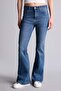 Mıa Flare Fit High Waist Washed Long Jean Pants H1128Ax26Sp - 3