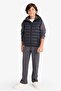 Water Repellent Hooded Inflatable Vest for Boys F9523A826Sp - 2