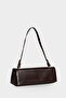 Women's Faux Leather Baguette Bag F1240Axns - 2