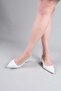 Tuln Laser Open Back Heeled Shoes White - 3
