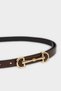 Women's Oval Buckle Faux Leather Daily Belt H5059Axns - 2
