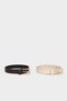 Women's Oval Buckle Faux Leather Daily Belt H5079Axns