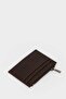 حامل بطاقات من الجلد الصناعي للرجال مزود بسحاب H0222AXNS - 4