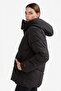 Windproof Water Repellent Regular Fit Half Fleece Lined Hooded Zippered Winter Coat A1553Ax25Wn - 2