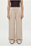 Women's Wesley Modal Touch Pleated Pocketed Beige Sweatpants