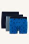 Regular Fit Patterned 3-Piece Boxer G9312Ax26Sp