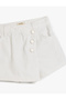 Double-Breasted Denim Shorts Skirt with Pockets and Button Detail, Cotton - 3