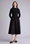 Boat Neck Poplin Long Sleeve Midi Dress H0554Ax26Sp - 2