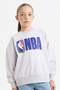 Nba Oversize Wide Fit Crew Neck Sweatshirt Girls' F3435A825Au - 3